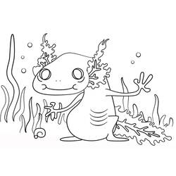 Desenho Axolote (Animais) #184570 para imprimir e colorir
