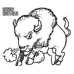Desenho Bisão (Animais) #205552 para imprimir e colorir