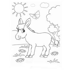 Página para colorir: Burro (Animais) #197832 - Páginas para Colorir Imprimíveis Gratuitamente