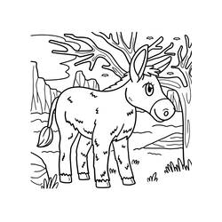 Página para colorir: Burro (Animais) #197836 - Páginas para Colorir Imprimíveis Gratuitamente