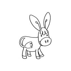 Página para colorir: Burro (Animais) #197837 - Páginas para Colorir Imprimíveis Gratuitamente