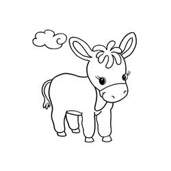 Página para colorir: Burro (Animais) #197838 - Páginas para Colorir Imprimíveis Gratuitamente