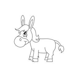 Página para colorir: Burro (Animais) #197839 - Páginas para Colorir Imprimíveis Gratuitamente