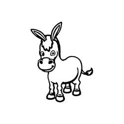Página para colorir: Burro (Animais) #197840 - Páginas para Colorir Imprimíveis Gratuitamente