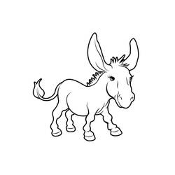 Página para colorir: Burro (Animais) #197841 - Páginas para Colorir Imprimíveis Gratuitamente
