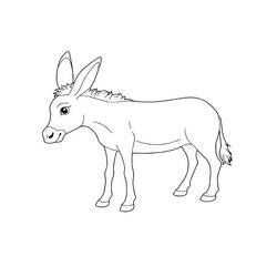 Página para colorir: Burro (Animais) #197843 - Páginas para Colorir Imprimíveis Gratuitamente