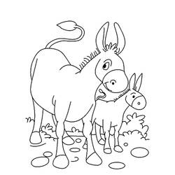 Página para colorir: Burro (Animais) #197845 - Páginas para Colorir Imprimíveis Gratuitamente