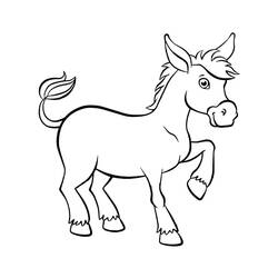 Página para colorir: Burro (Animais) #197848 - Páginas para Colorir Imprimíveis Gratuitamente