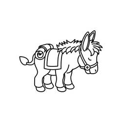 Página para colorir: Burro (Animais) #197849 - Páginas para Colorir Imprimíveis Gratuitamente