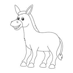 Página para colorir: Burro (Animais) #197851 - Páginas para Colorir Imprimíveis Gratuitamente