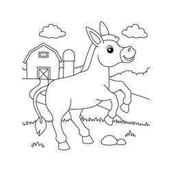 Página para colorir: Burro (Animais) #197852 - Páginas para Colorir Imprimíveis Gratuitamente
