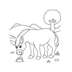 Página para colorir: Burro (Animais) #197853 - Páginas para Colorir Imprimíveis Gratuitamente