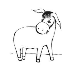 Página para colorir: Burro (Animais) #197854 - Páginas para Colorir Imprimíveis Gratuitamente