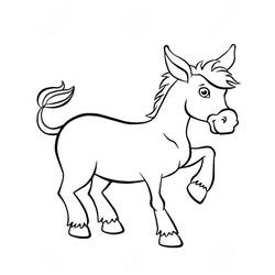 Página para colorir: Burro (Animais) #197855 - Páginas para Colorir Imprimíveis Gratuitamente