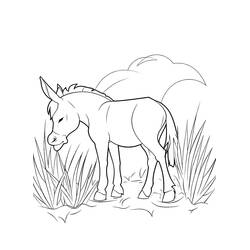 Página para colorir: Burro (Animais) #197861 - Páginas para Colorir Imprimíveis Gratuitamente