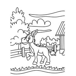 Página para colorir: Burro (Animais) #197862 - Páginas para Colorir Imprimíveis Gratuitamente