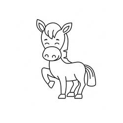 Página para colorir: Burro (Animais) #197864 - Páginas para Colorir Imprimíveis Gratuitamente