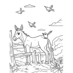 Página para colorir: Burro (Animais) #197866 - Páginas para Colorir Imprimíveis Gratuitamente