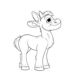 Página para colorir: Burro (Animais) #197870 - Páginas para Colorir Imprimíveis Gratuitamente