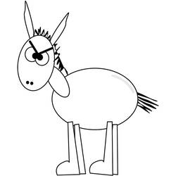 Página para colorir: Burro (Animais) #197889 - Páginas para Colorir Imprimíveis Gratuitamente