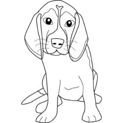Página para colorir: Cachorro (animais) #3105 - Páginas para Colorir Imprimíveis Gratuitamente