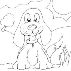 Página para colorir: Cachorro (animais) #3155 - Páginas para Colorir Imprimíveis Gratuitamente