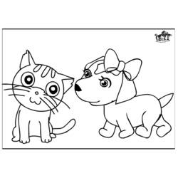 Página para colorir: Cachorro (animais) #3193 - Páginas para Colorir Imprimíveis Gratuitamente