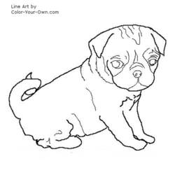 Página para colorir: Cachorro (animais) #70 - Páginas para Colorir Imprimíveis Gratuitamente