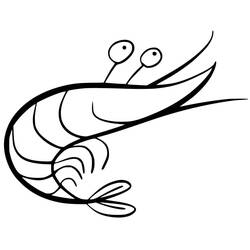 Desenho Camarão (Animais) #208544 para imprimir e colorir