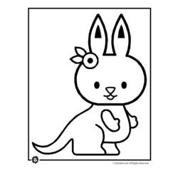 Página para colorir: Canguru (animais) #9173 - Páginas para Colorir Imprimíveis Gratuitamente