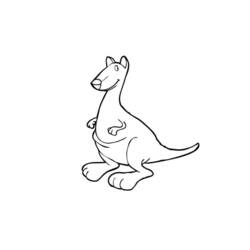 Página para colorir: Canguru (animais) #9227 - Páginas para Colorir Imprimíveis Gratuitamente
