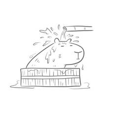 Página para colorir: Capivara (Animais) #207591 - Páginas para Colorir Imprimíveis Gratuitamente