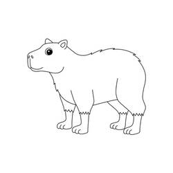Página para colorir: Capivara (Animais) #207593 - Páginas para Colorir Imprimíveis Gratuitamente