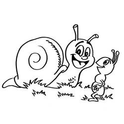Página para colorir: Caracol (Animais) #6502 - Páginas para Colorir Imprimíveis Gratuitamente
