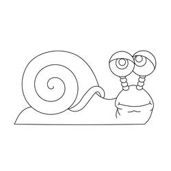 Página para colorir: Caracol (Animais) #6525 - Páginas para Colorir Imprimíveis Gratuitamente