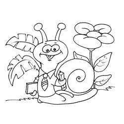 Página para colorir: Caracol (Animais) #6528 - Páginas para Colorir Imprimíveis Gratuitamente