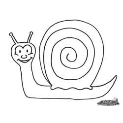 Página para colorir: Caracol (Animais) #6550 - Páginas para Colorir Imprimíveis Gratuitamente