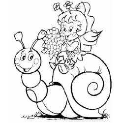 Página para colorir: Caracol (Animais) #6552 - Páginas para Colorir Imprimíveis Gratuitamente