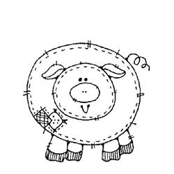 Página para colorir: Carne de porco (animais) #17634 - Páginas para Colorir Imprimíveis Gratuitamente