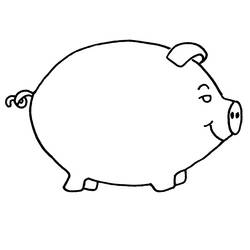 Página para colorir: Carne de porco (animais) #17654 - Páginas para Colorir Imprimíveis Gratuitamente