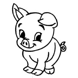 Página para colorir: Carne de porco (animais) #17740 - Páginas para Colorir Imprimíveis Gratuitamente
