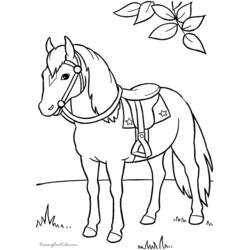 Página para colorir: Cavalo (animais) #2161 - Páginas para Colorir Imprimíveis Gratuitamente