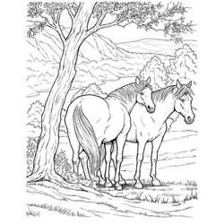 Página para colorir: Cavalo (animais) #2172 - Páginas para Colorir Imprimíveis Gratuitamente