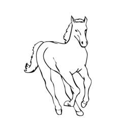 Página para colorir: Cavalo (animais) #2199 - Páginas para Colorir Imprimíveis Gratuitamente