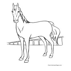 Página para colorir: Cavalo (animais) #2231 - Páginas para Colorir Imprimíveis Gratuitamente