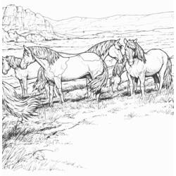 Página para colorir: Cavalo (animais) #2313 - Páginas para Colorir Imprimíveis Gratuitamente