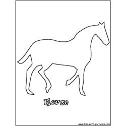 Página para colorir: Cavalo (animais) #2330 - Páginas para Colorir Imprimíveis Gratuitamente