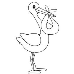 Desenho Cegonha (Animais) #185235 para imprimir e colorir