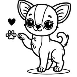 Desenho Chihuahua (Animais) #219785 para imprimir e colorir