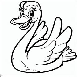 Desenho Cisne (Animais) #185188 para imprimir e colorir